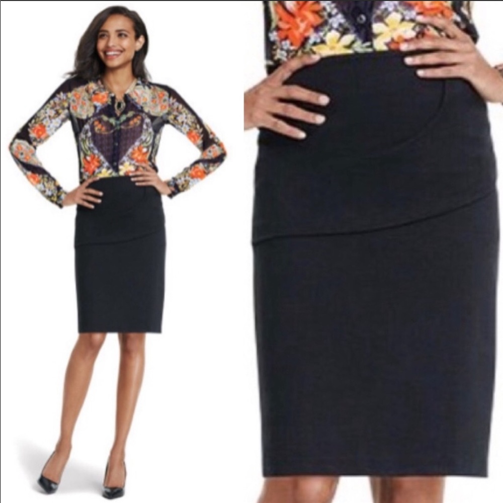 Cabi stretch overlay pencil skirt size 4